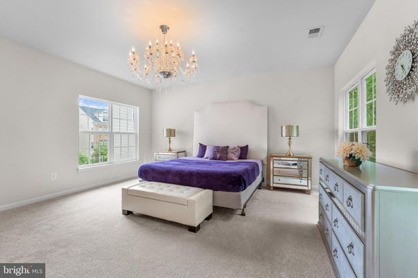 Bedroom, Chandelier, Interior