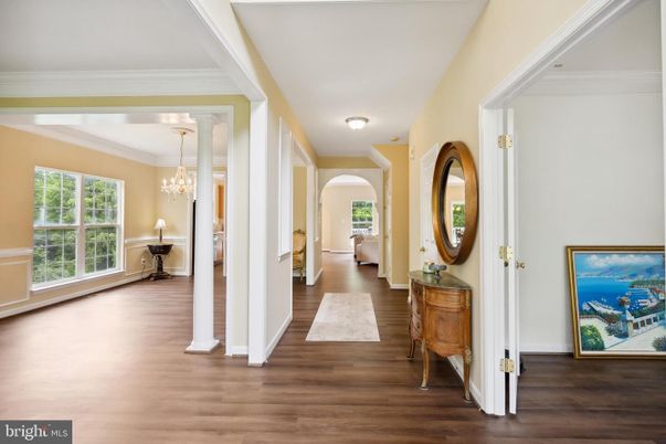 Chandelier, Interior, Wood Texture Flooring