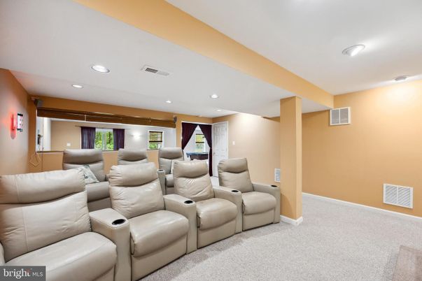 Home Theatre Room, Interior, Recessed Lighting, Theatre Room