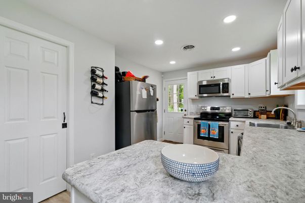 Interior, Kitchen, Recessed Lighting, Stainless Steel Appliances