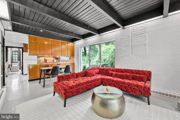 Interior, Kitchen, Living room, Recessed Lighting, Wooden Ceilings