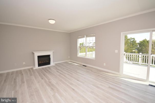 Empty room, Fireplace, Interior, Wood Texture Flooring