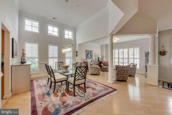 Dining room, Interior, Living room, Pendant Lights, Wood Texture Flooring