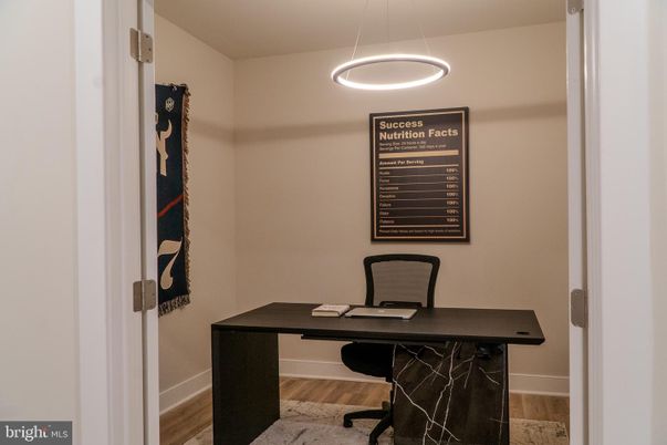 Home Office, Interior, Pendant Lights, Wood Texture Flooring