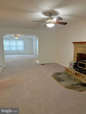 Empty room, Fireplace, Interior