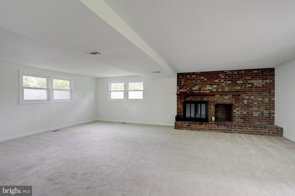Empty room, Fireplace, Interior, Stone Walls