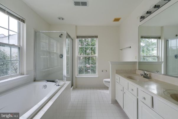 Bathroom, Dual Sink Vanities, Glass Shower, Interior
