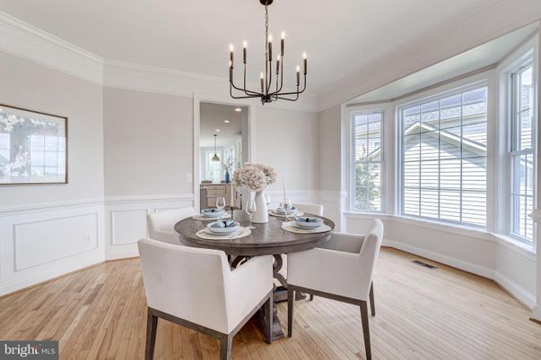 Chandelier, Dining room, Interior, Pendant Lights, Wood Texture Flooring