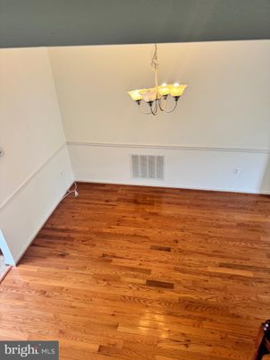 Chandelier, Empty room, Interior, Wood Texture Flooring