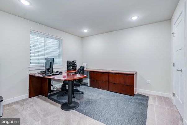 Home Office, Interior, Recessed Lighting
