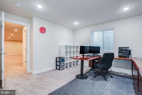 Home Office, Interior, Recessed Lighting
