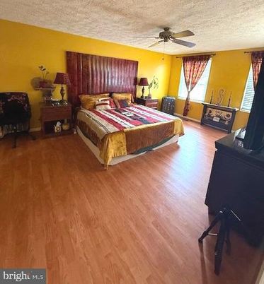 Bedroom, Fireplace, Interior, Wood Texture Flooring