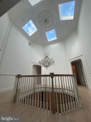 Chandelier, Interior, Wood Texture Flooring
