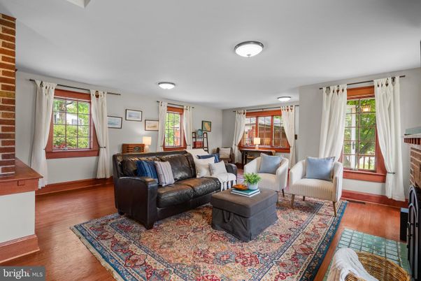 Interior, Living room, Stone Walls, Wood Texture Flooring