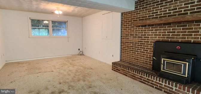 Empty room, Fireplace, Interior, Stone Walls