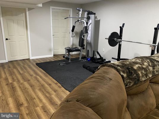 Fitness Equipment, Interior, Wood Texture Flooring