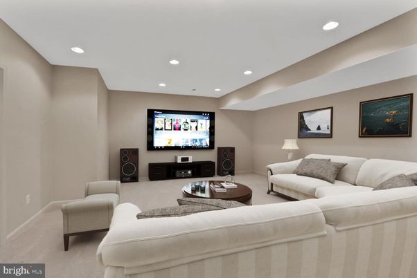 Interior, Living room, Recessed Lighting