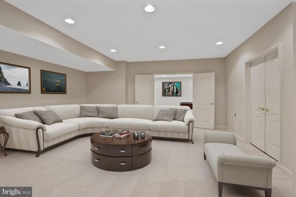 Interior, Living room, Recessed Lighting