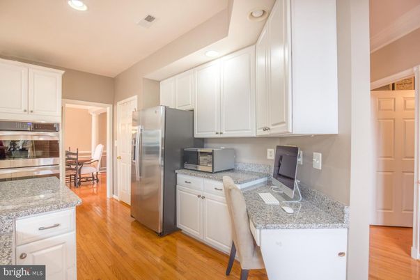 Dining room, Interior, Kitchen, Recessed Lighting, Wood Texture Flooring
