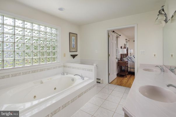 Bathroom, Dual Sink Vanities, Interior, Wood Texture Flooring