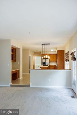 Empty room, Interior, Kitchen, Pendant Lights