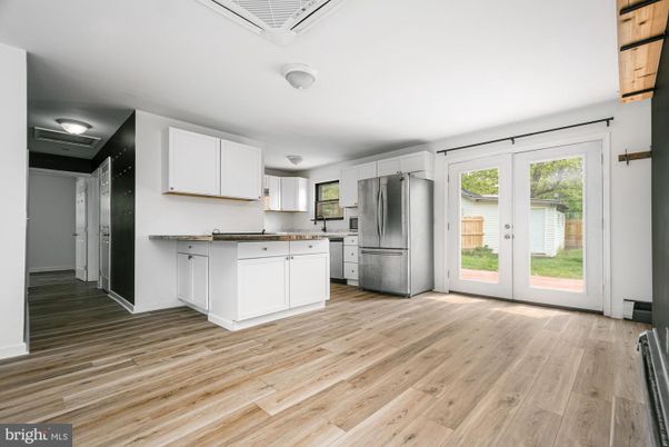 Interior, Kitchen, Wood Texture Flooring