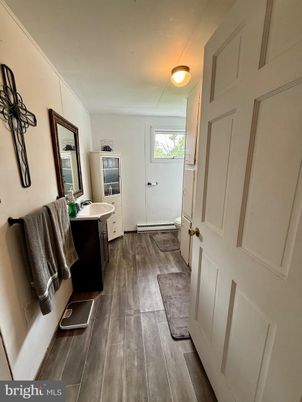 Bathroom, Interior, Wood Texture Flooring