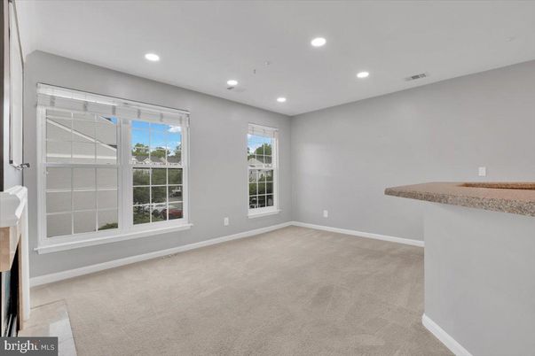 Empty room, Fireplace, Interior, Recessed Lighting