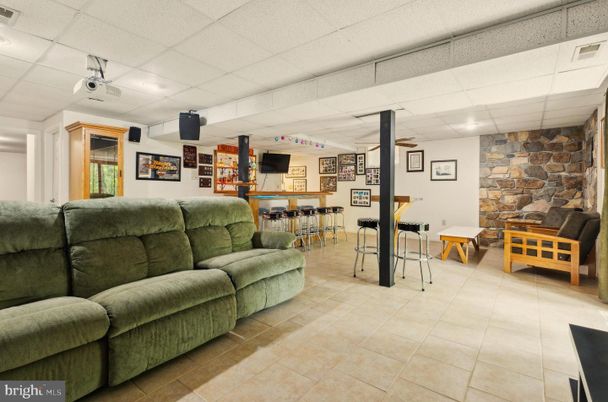 Interior, Living room, Stone Walls