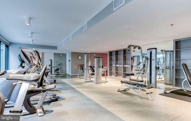 Fitness Equipment, Gym, Interior, Recessed Lighting