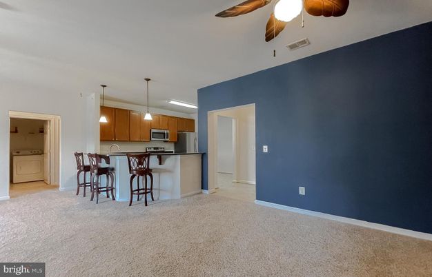 Empty room, Interior, Kitchen, Pendant Lights