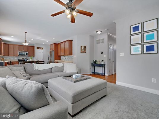 Interior, Kitchen, Living room, Pendant Lights, Recessed Lighting, Stainless Steel Appliances, Wood Texture Flooring
