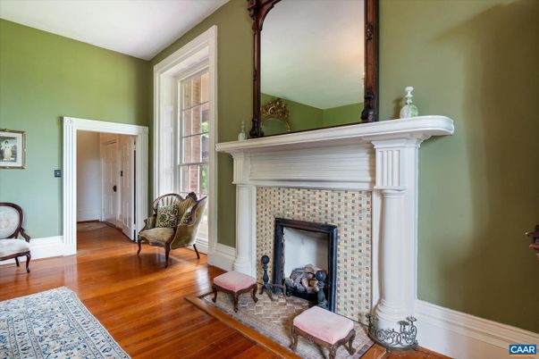 Fireplace, Interior, Wood Texture Flooring
