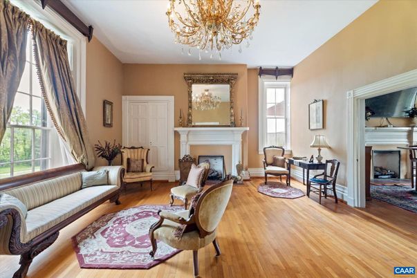 Chandelier, Fireplace, Interior, Living room, Wood Texture Flooring