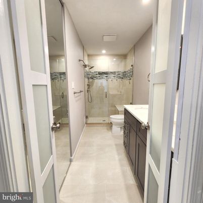 Bathroom, Dual Sink Vanities, Glass Shower, Interior, Recessed Lighting, Walk-in Closets