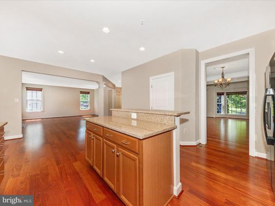 Chandelier, Empty room, Interior, Recessed Lighting, Wood Texture Flooring