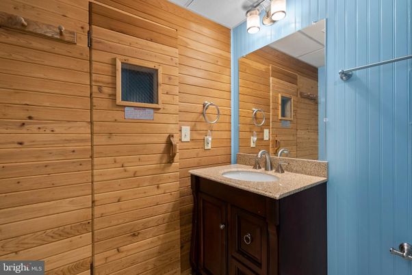 Bathroom, Interior, Wooden Walls