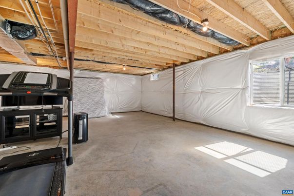 Garage, Interior, Wooden Beams, Wooden Ceilings