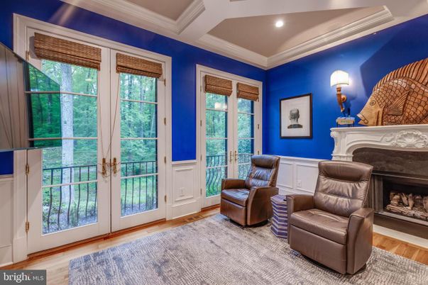 Fireplace, Interior, Recessed Lighting, Wood Texture Flooring