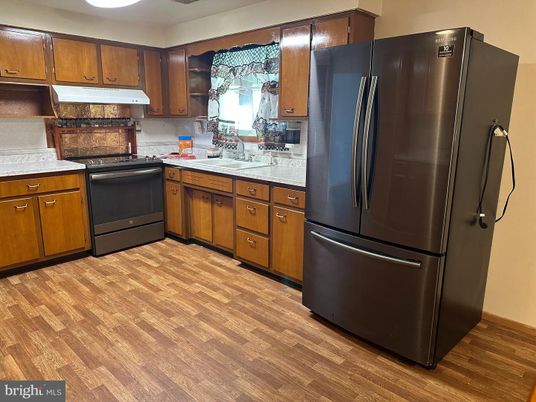 Interior, Kitchen, Wood Texture Flooring
