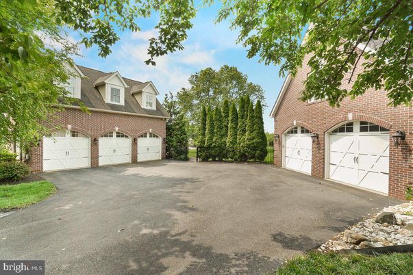 Attached, Detached Garage, Exterior, Facade, Brick Facade, Cape Cod
