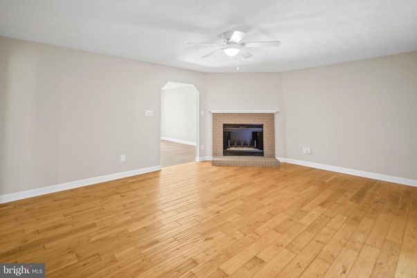 Empty room, Fireplace, Interior, Wood Texture Flooring