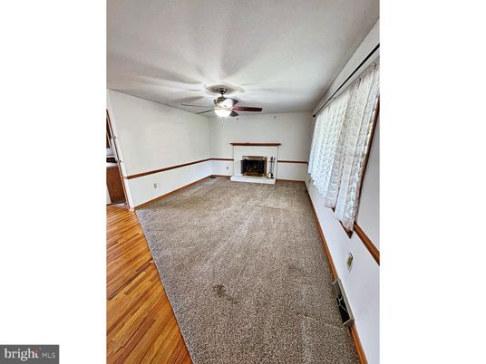 Empty room, Fireplace, Interior, Wood Texture Flooring