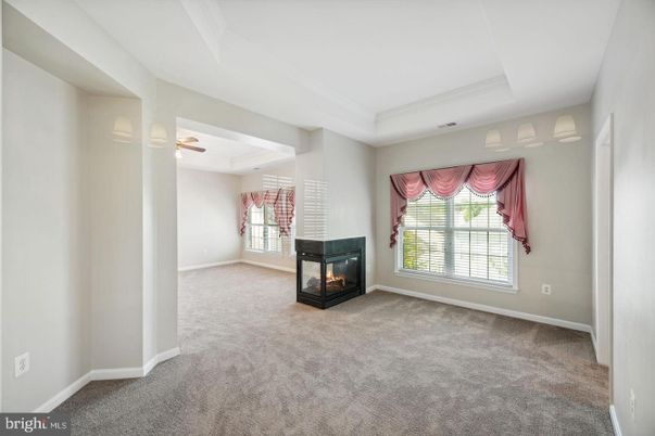 Empty room, Fireplace, Interior
