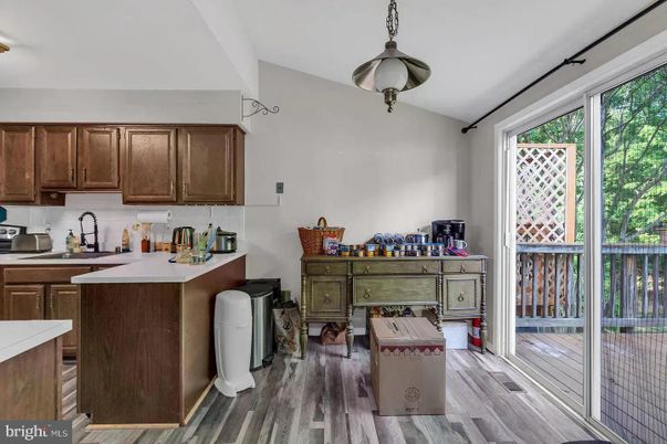 Interior, Kitchen, Pendant Lights, Wood Texture Flooring
