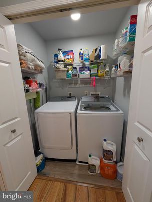 Interior, Recessed Lighting, Utility Closets, Washer, Wood Texture Flooring
