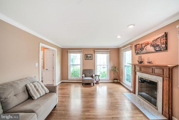 Fireplace, Interior, Recessed Lighting, Wood Texture Flooring