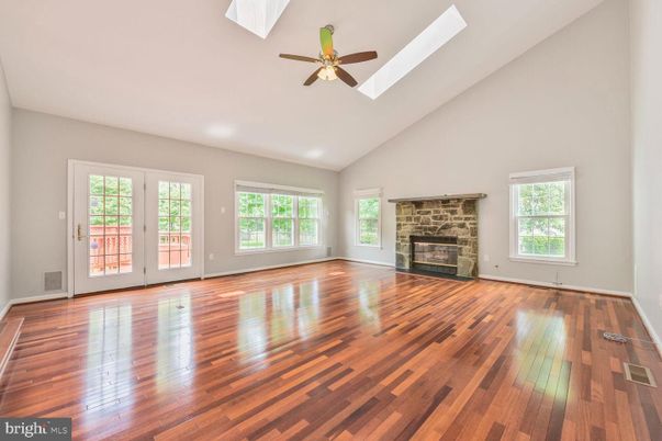 Empty room, Fireplace, Interior, Wood Texture Flooring