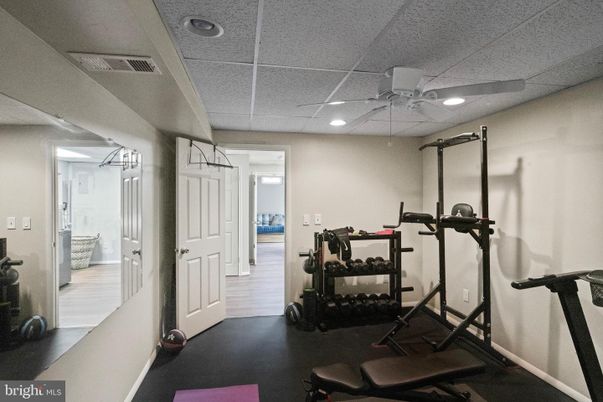 Fitness Equipment, Interior, Recessed Lighting