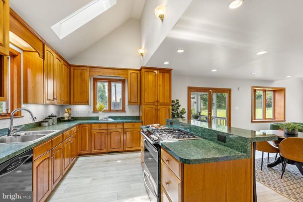 Dining room, Interior, Kitchen, Recessed Lighting, Wood Texture Flooring